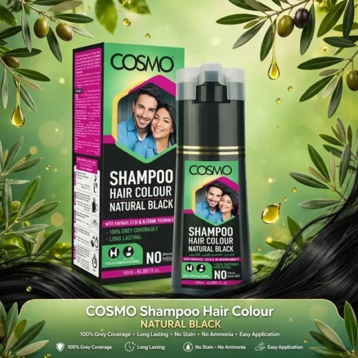 Hair Color Natural Black 180ml bottle available in Pakistan