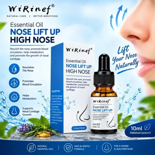 Wirinef Nose Lift Up Essential Oil 10ml dropper bottle for nose care and beauty skincare routine
